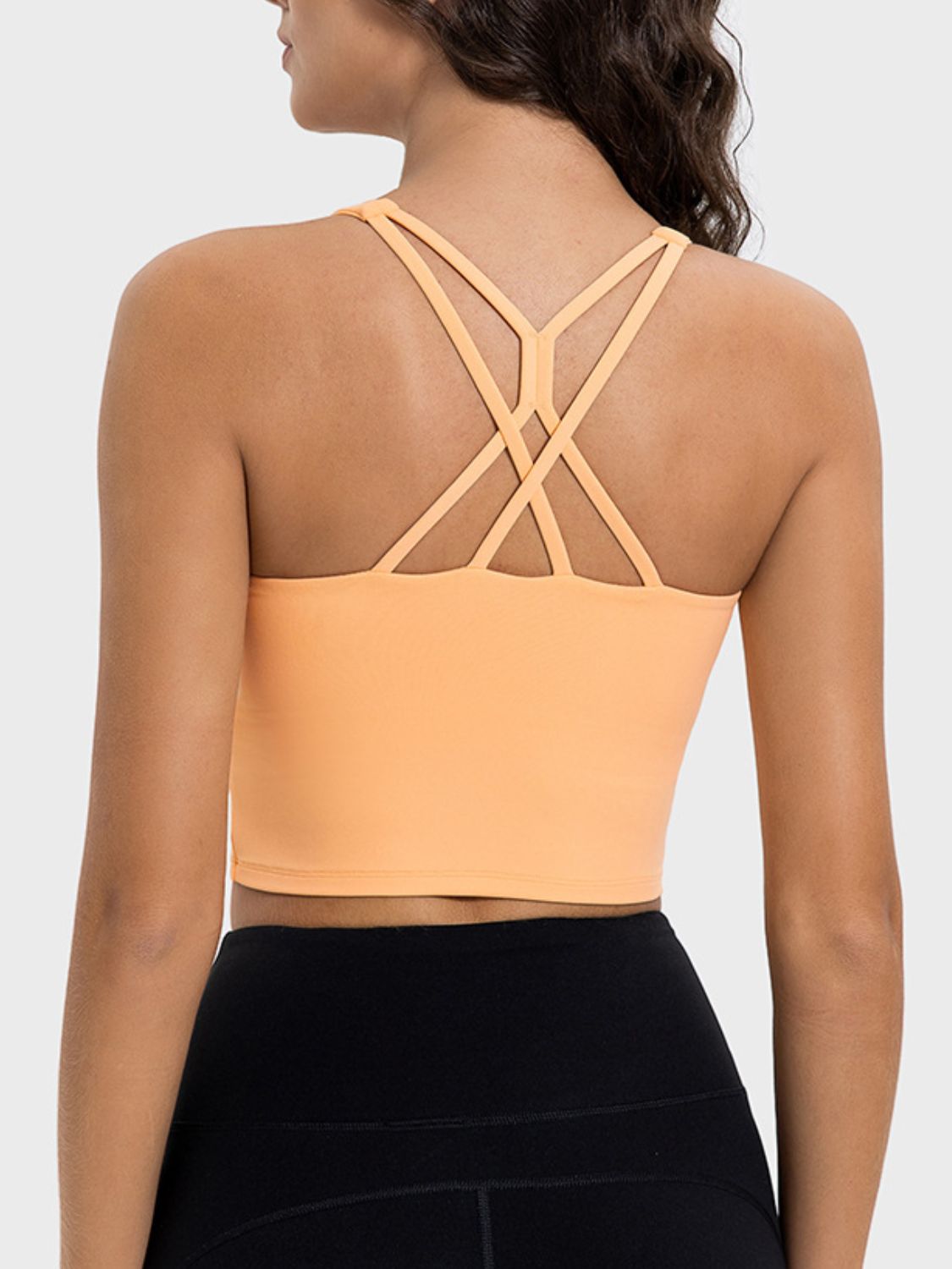 Millennia Crisscross Round Neck Active Tank